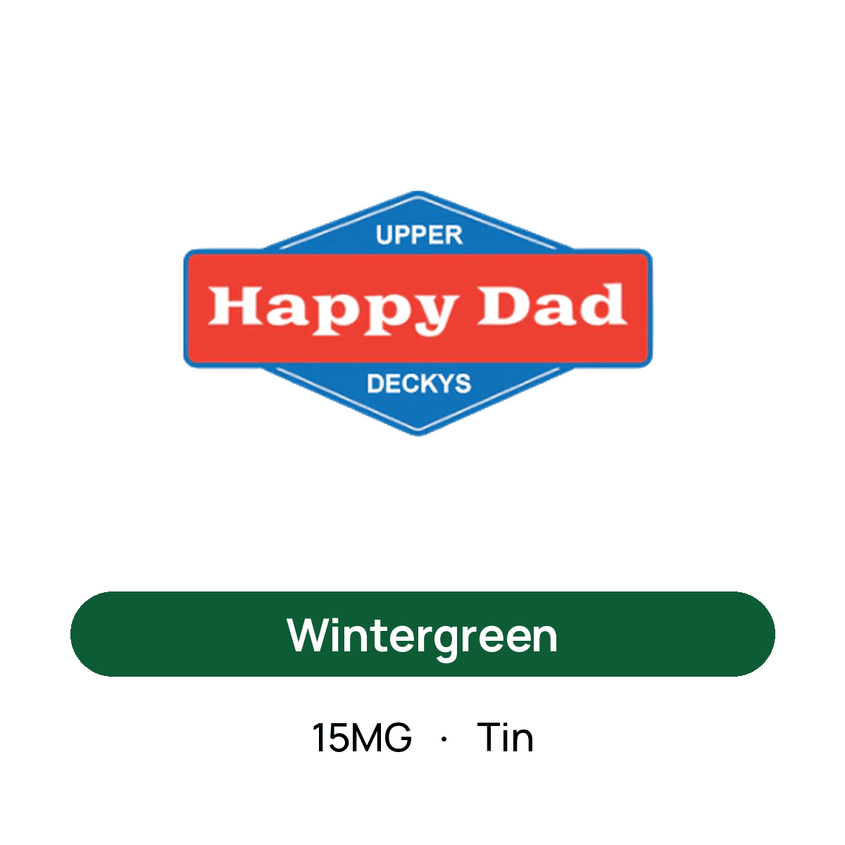 Happy Dad Wintergreen — 15MG Tin
