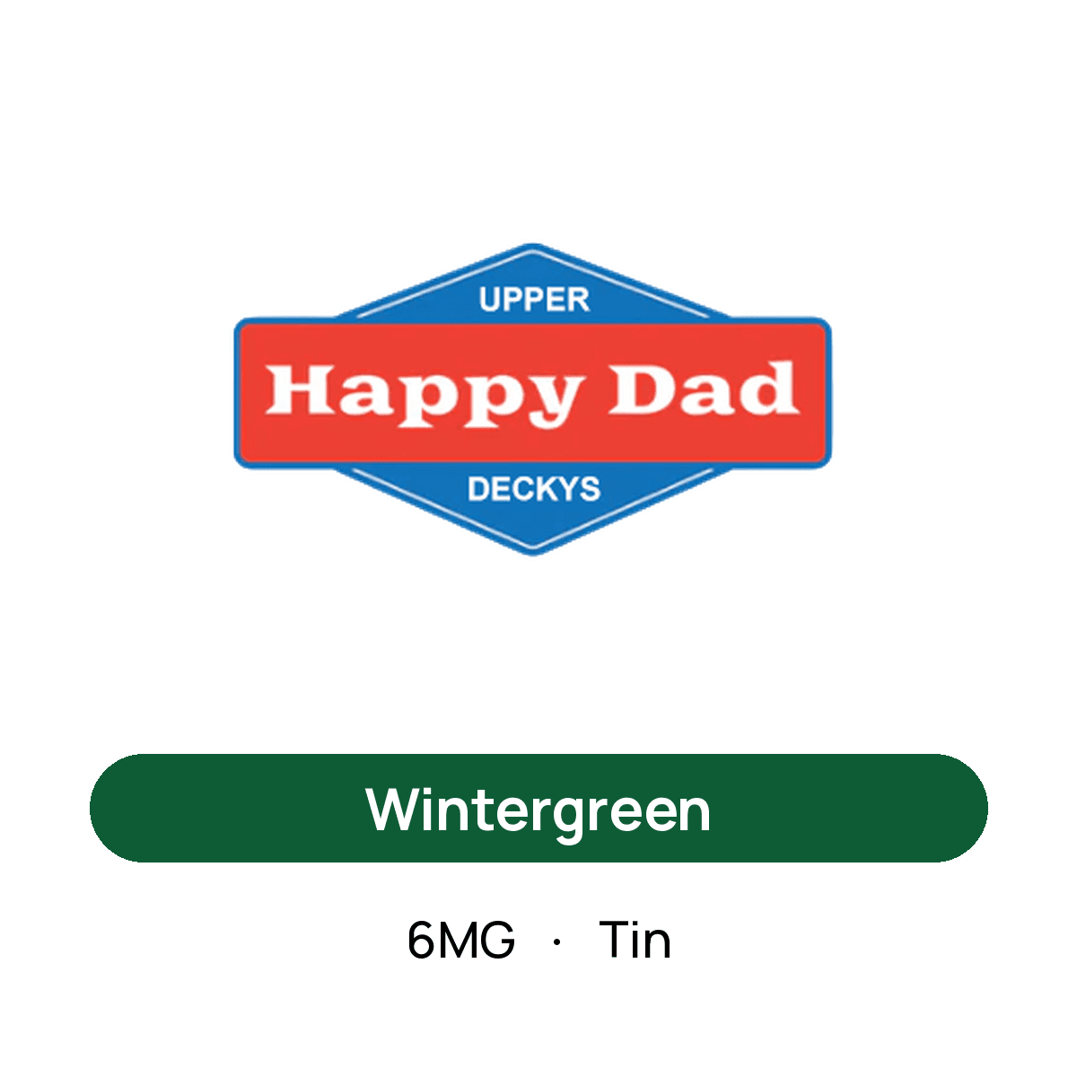 Happy Dad Wintergreen — 6MG Tin