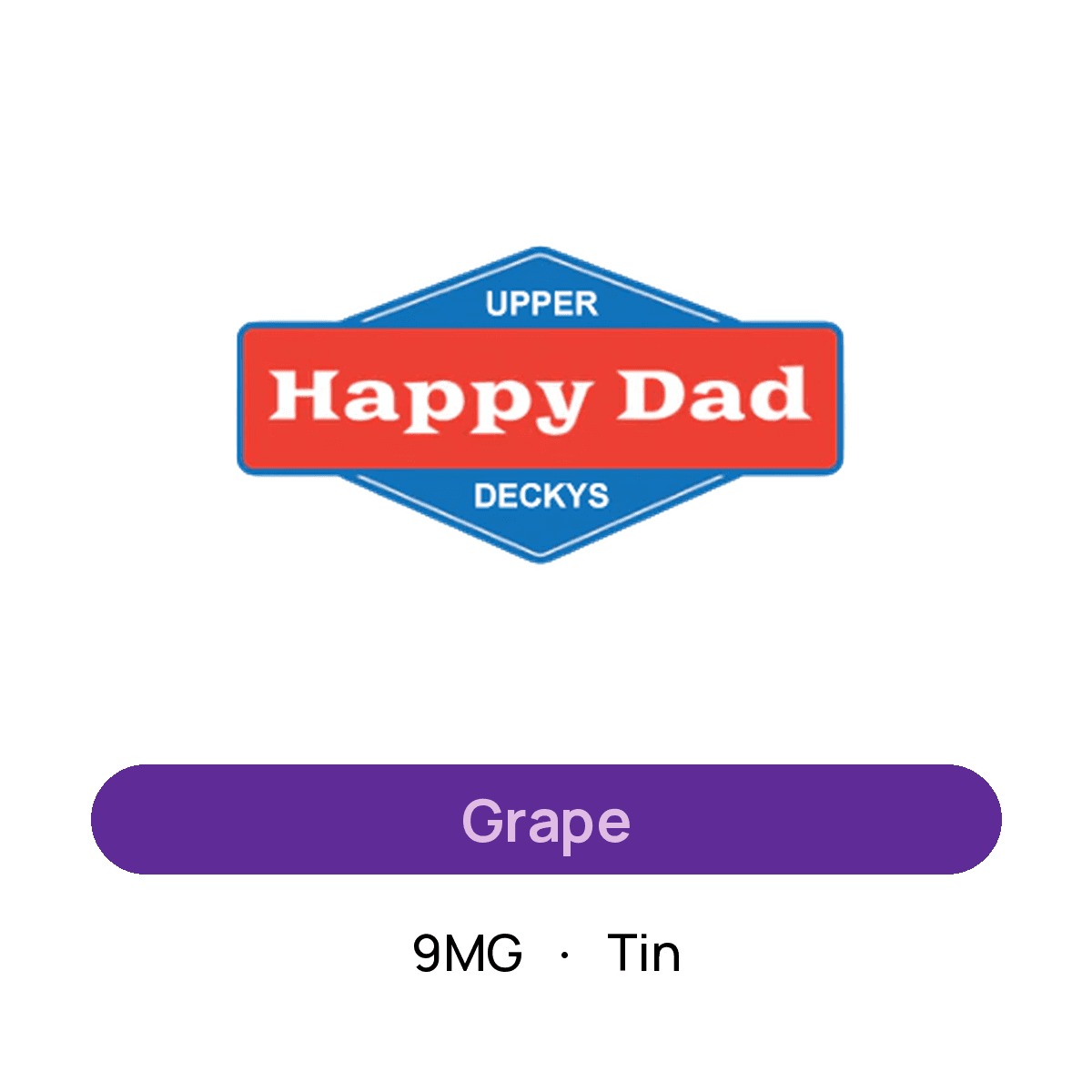 Happy Dad Grape — 9MG Tin