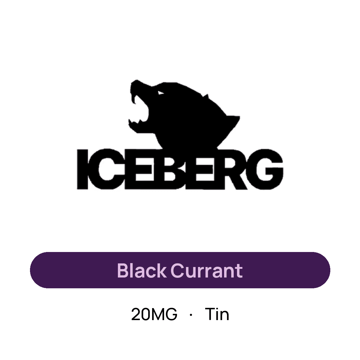 Iceberg Black Currant — 20MG Tin