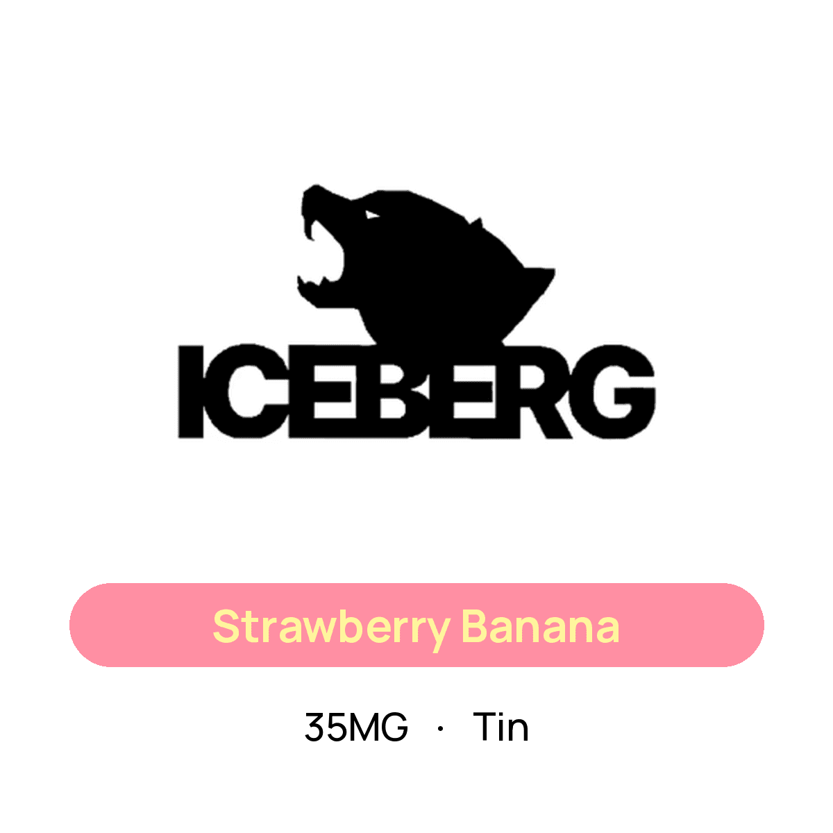 Iceberg Strawberry Banana — 35MG Tin