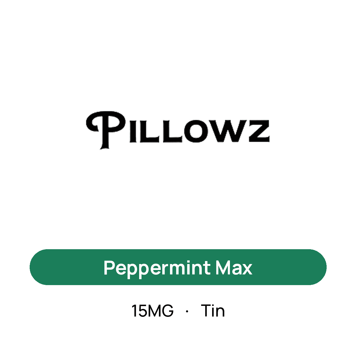 Pillowz Peppermint Max — 15MG Tin