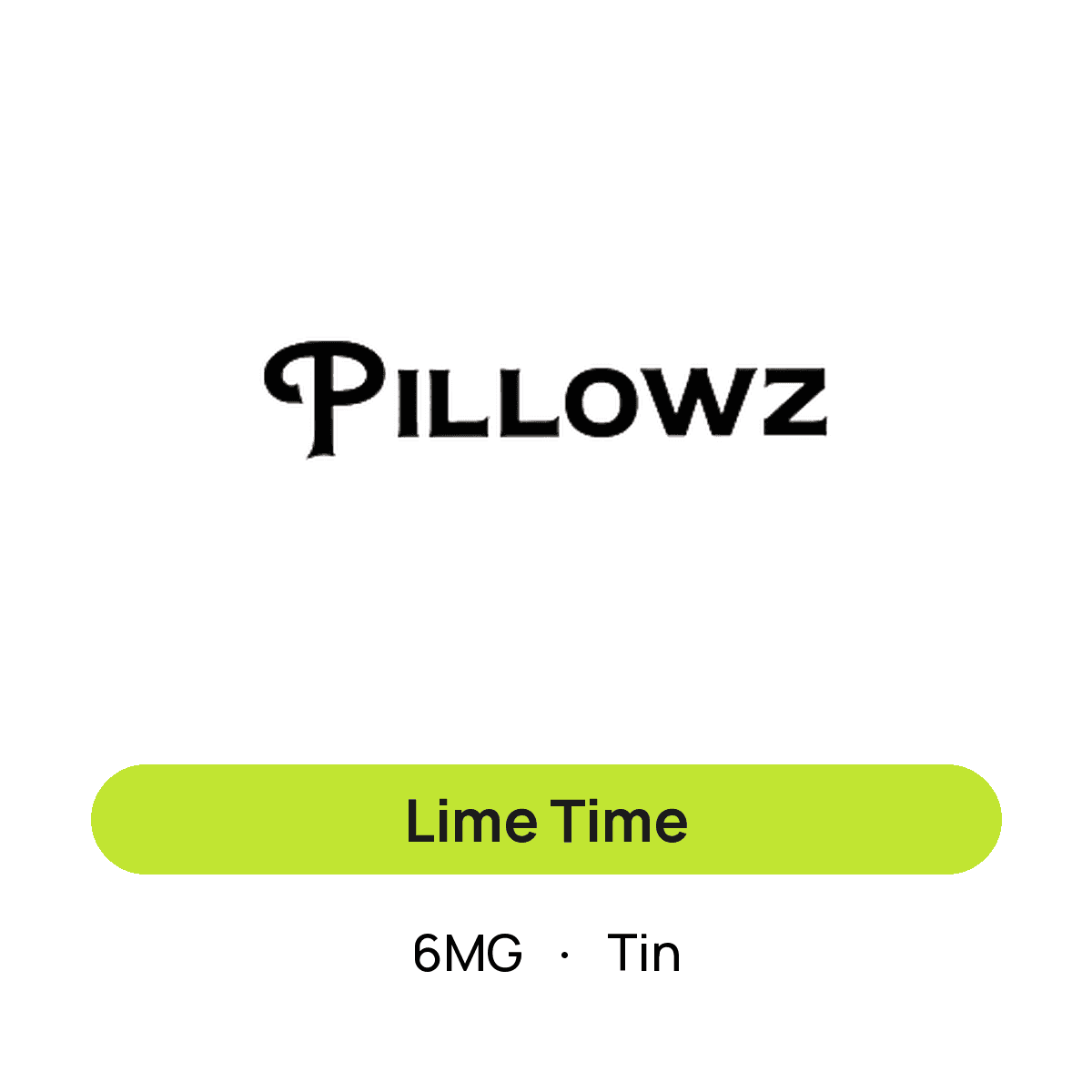 Pillowz Lime Time — 6MG Tin