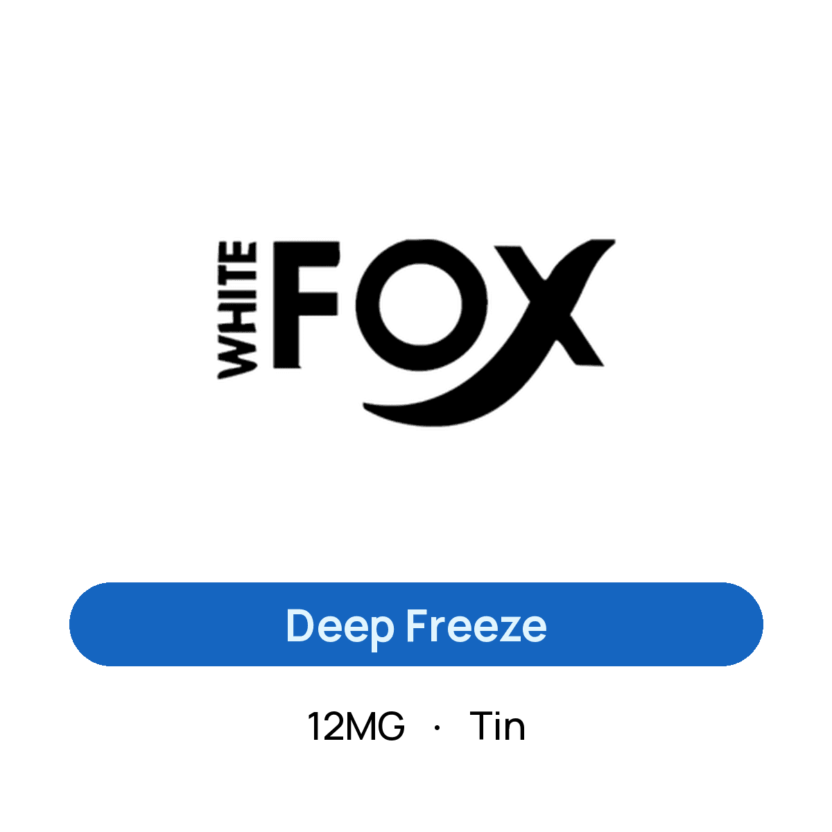 White Fox Deep Freeze — 12MG Tin