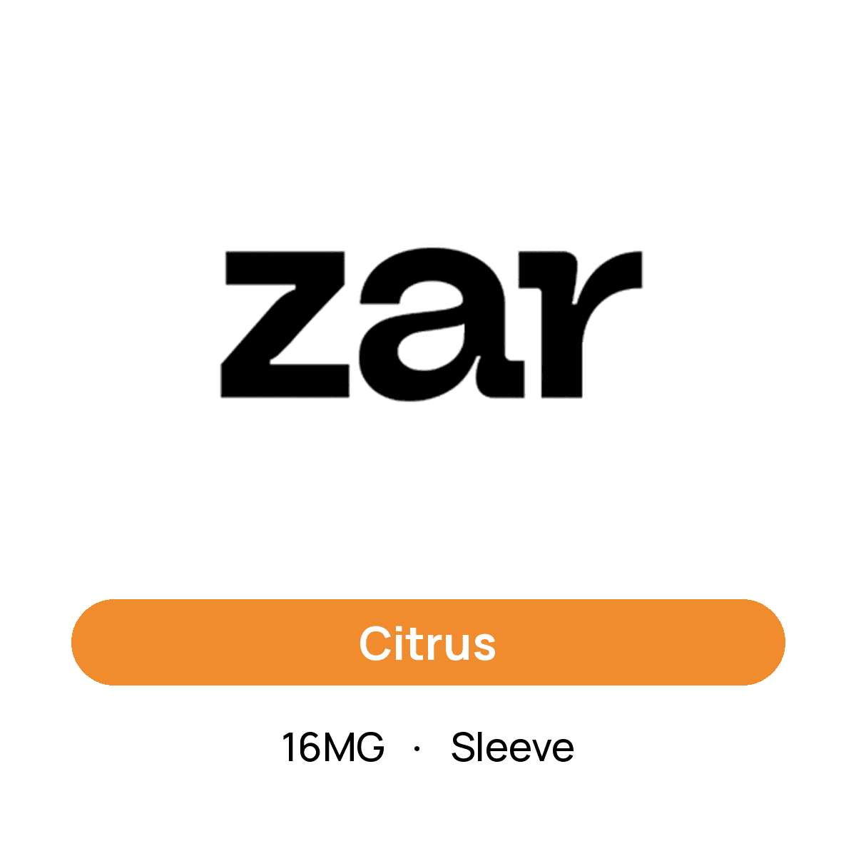 Zar Citrus — 16MG Sleeve