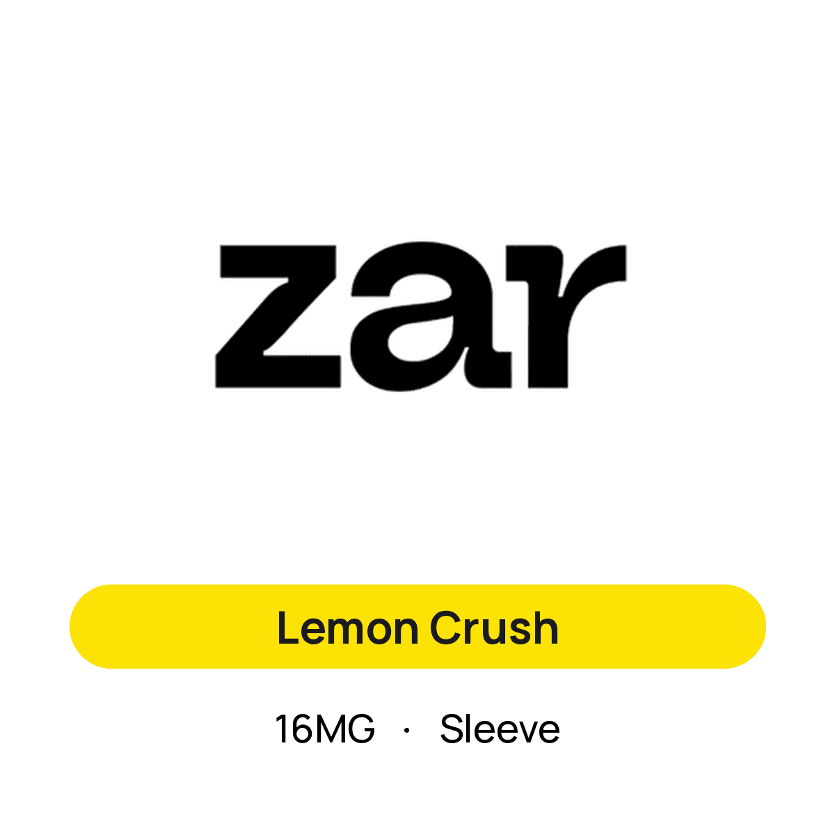 Zar Lemon Crush — 16MG Sleeve