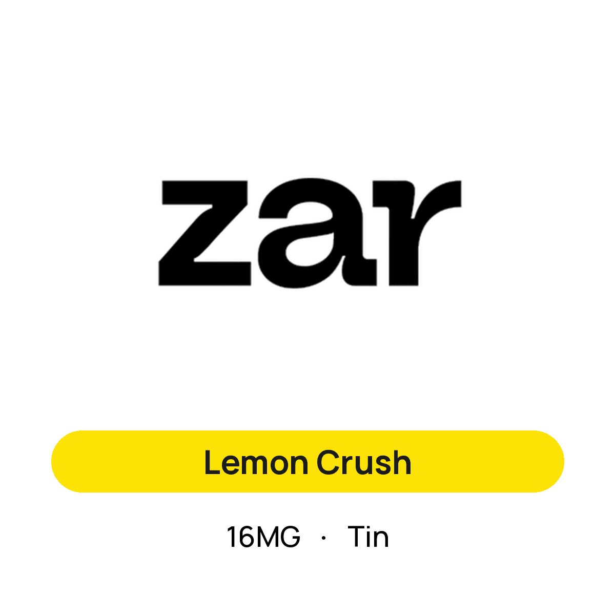Zar Lemon Crush — 16MG Tin