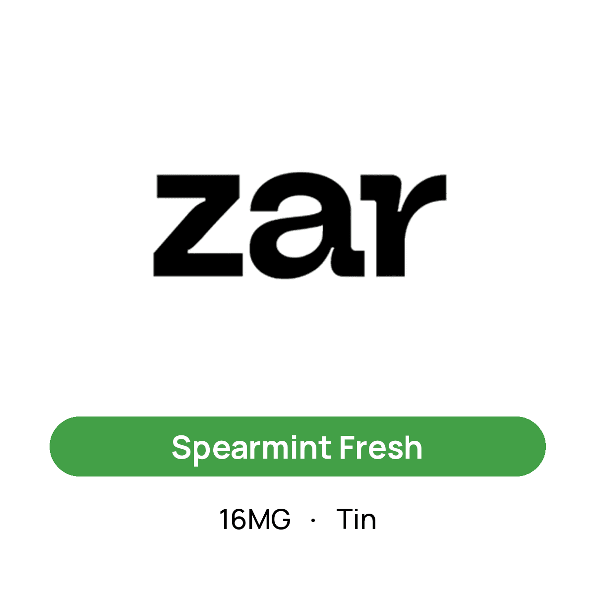 Zar Spearmint Fresh — 16MG Tin