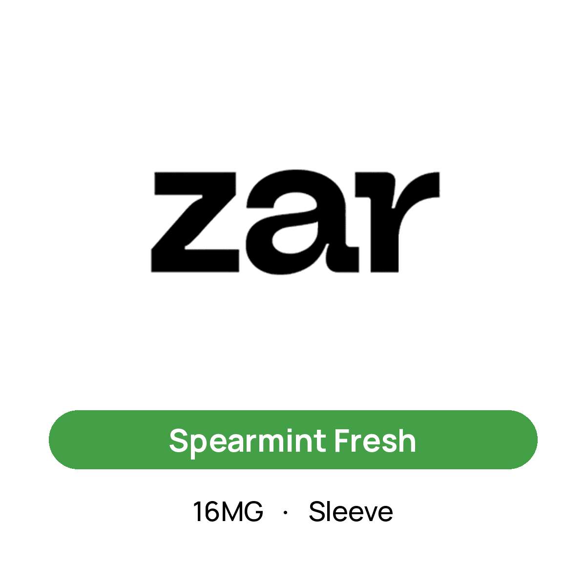 Zar Spearmint Fresh — 16MG Sleeve