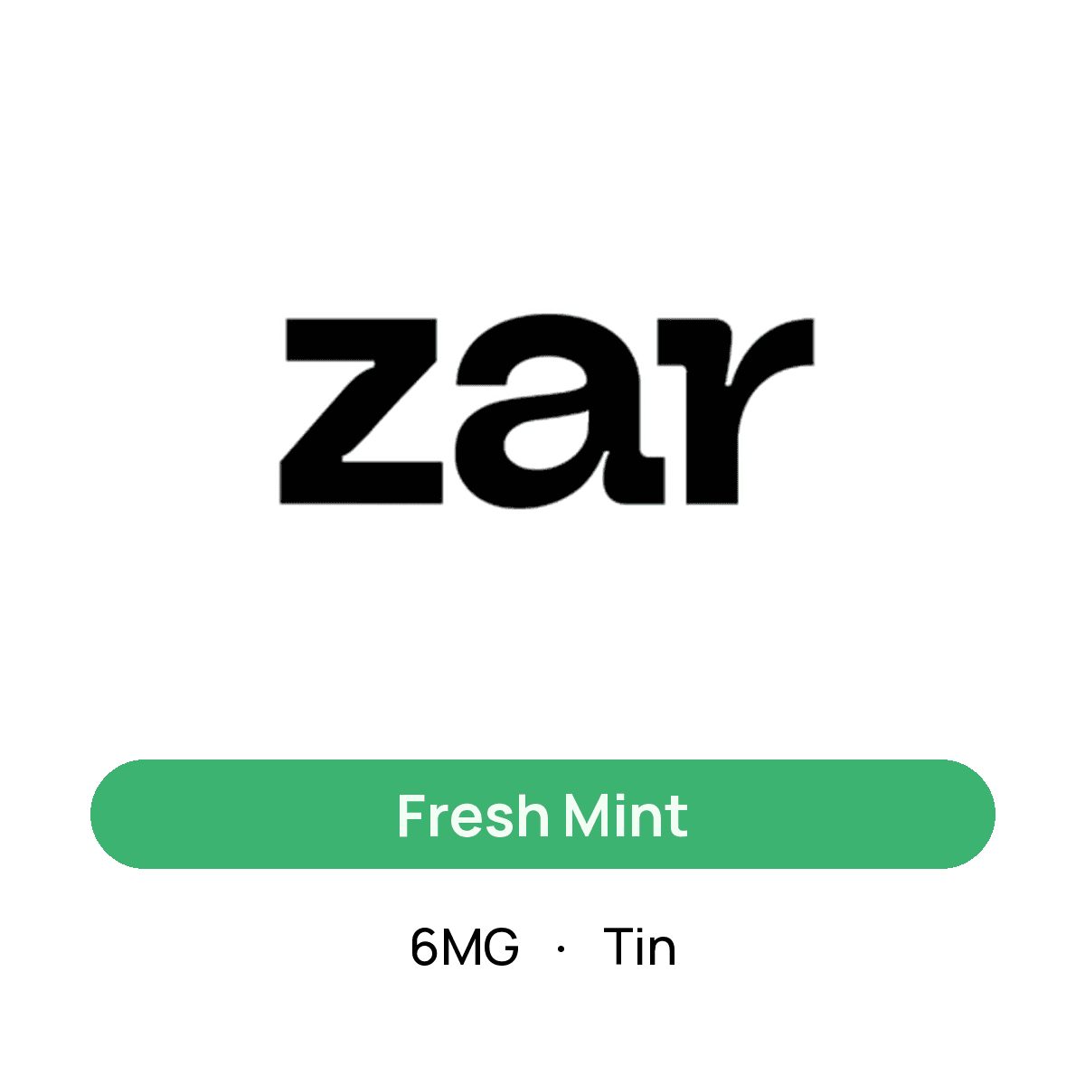 Zar Fresh Mint — 6MG Tin