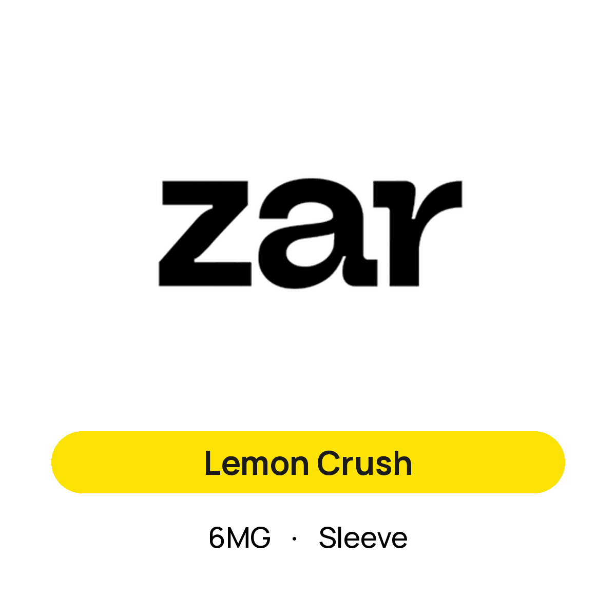 Zar Lemon Crush — 6MG Sleeve