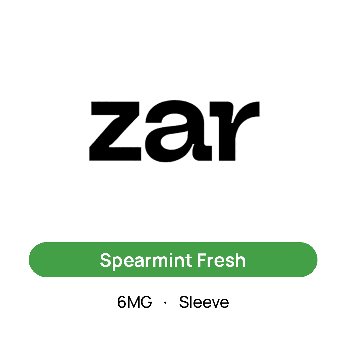 Zar Spearmint Fresh — 6MG Sleeve