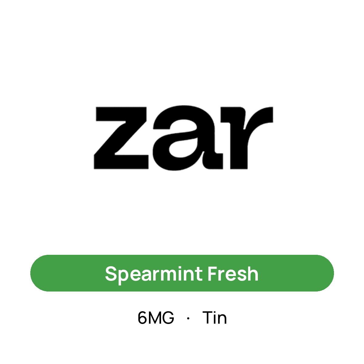 Zar Spearmint Fresh — 6MG Tin