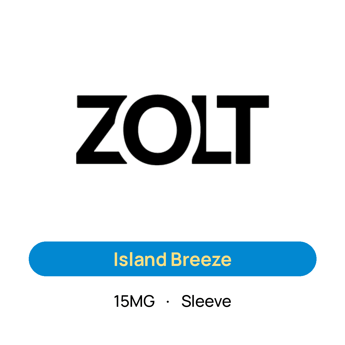 Zolt Island Breeze — 15MG Sleeve