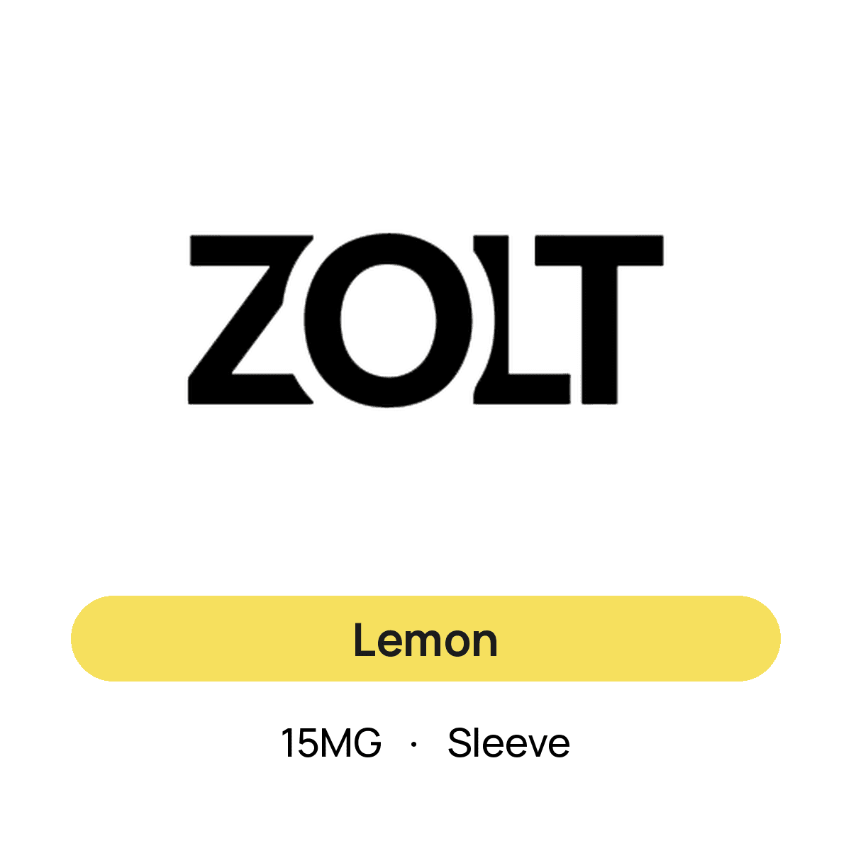 Zolt Lemon — 15MG Sleeve