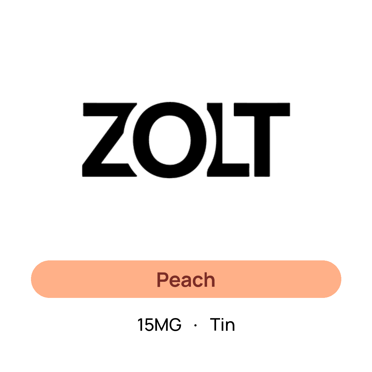 Zolt Peach — 15MG Tin