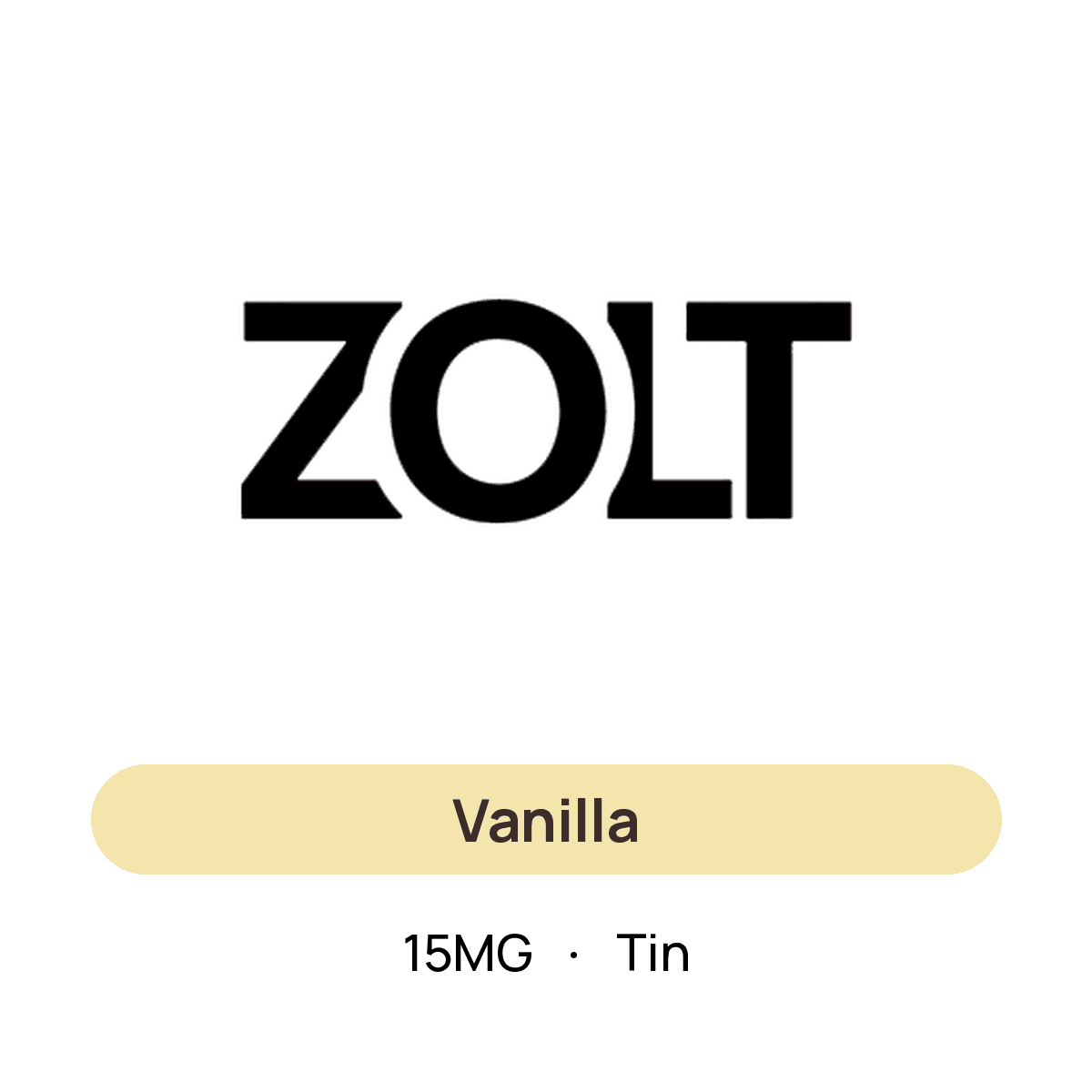 Zolt Vanilla — 15MG Tin