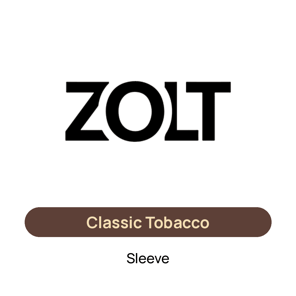 Zolt Classic Tobacco — Sleeve