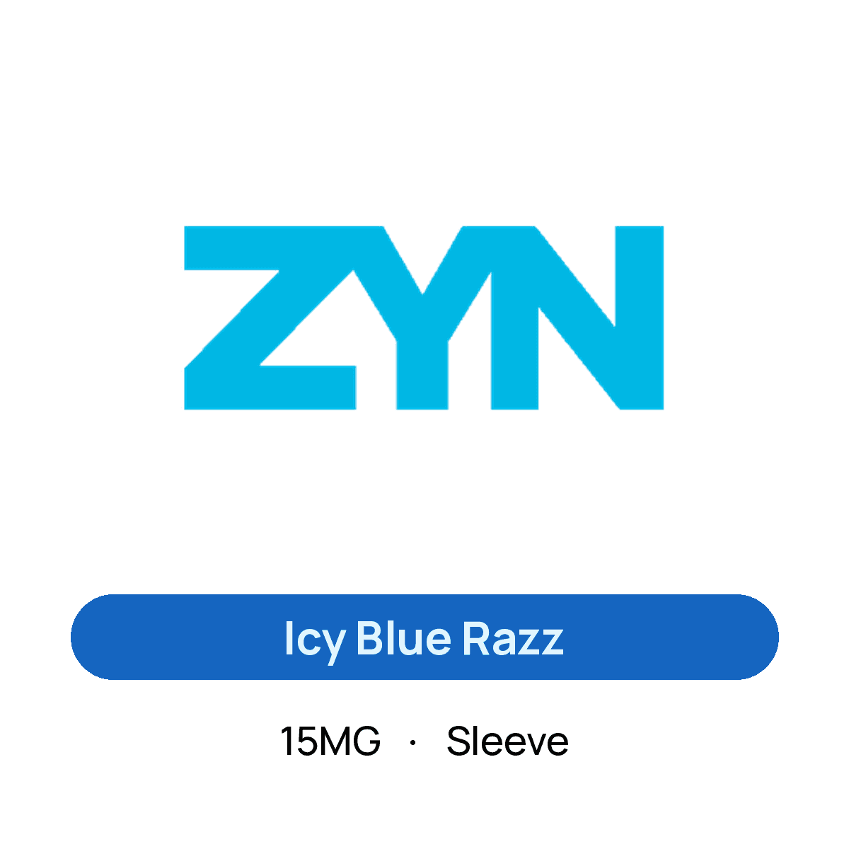 Zyn Icy Blue Razz — 15MG Sleeve