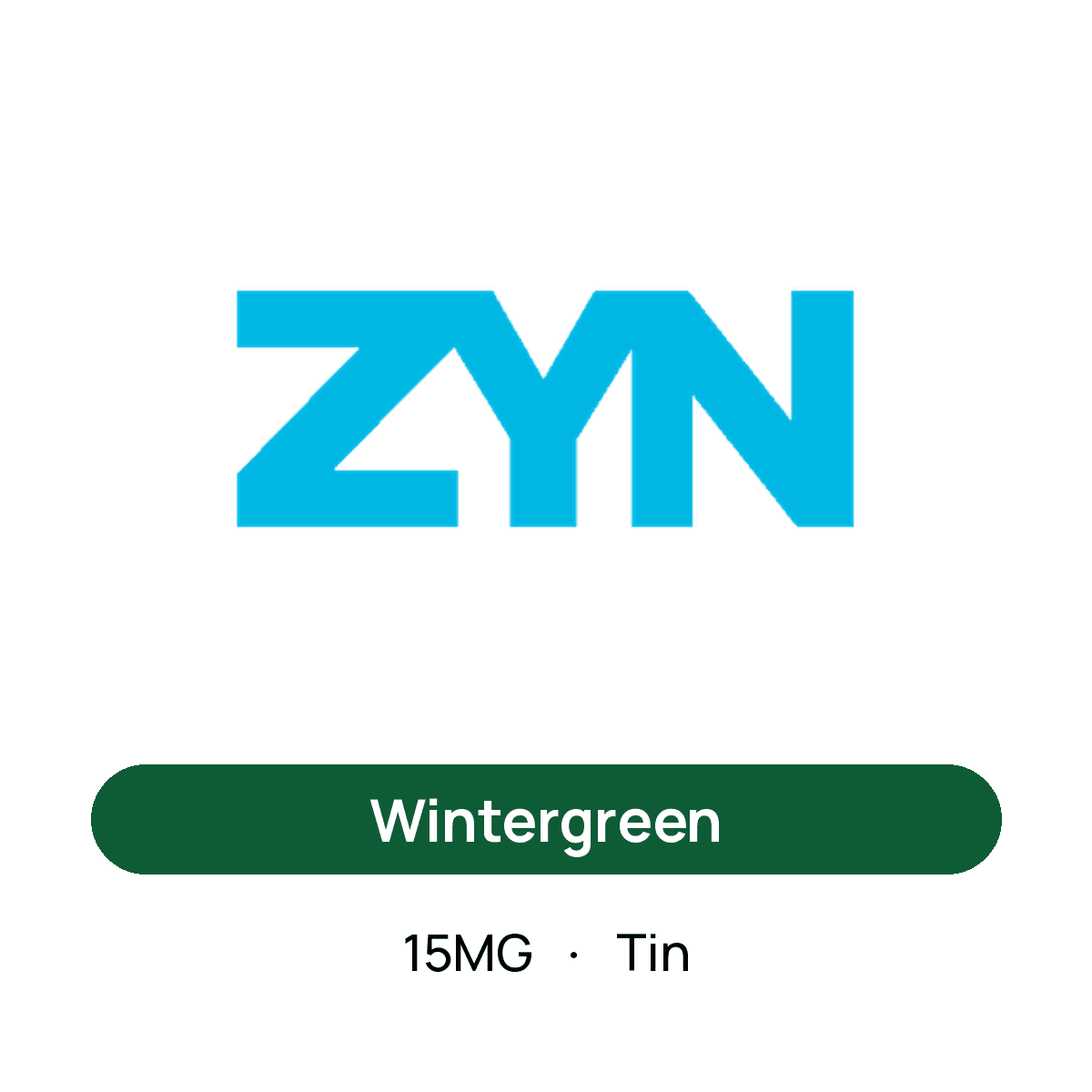 Zyn Wintergreen — 15MG Tin