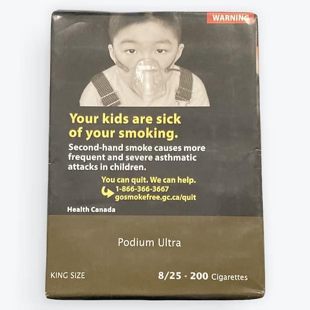 podium pack of cigarettes