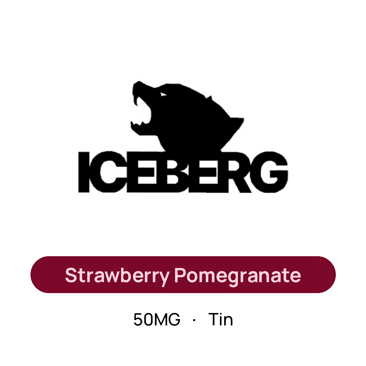 Iceberg Strawberry Pomegranate — 50MG Tin