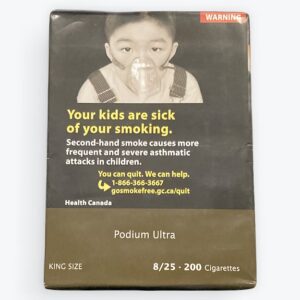 podium pack of cigarettes