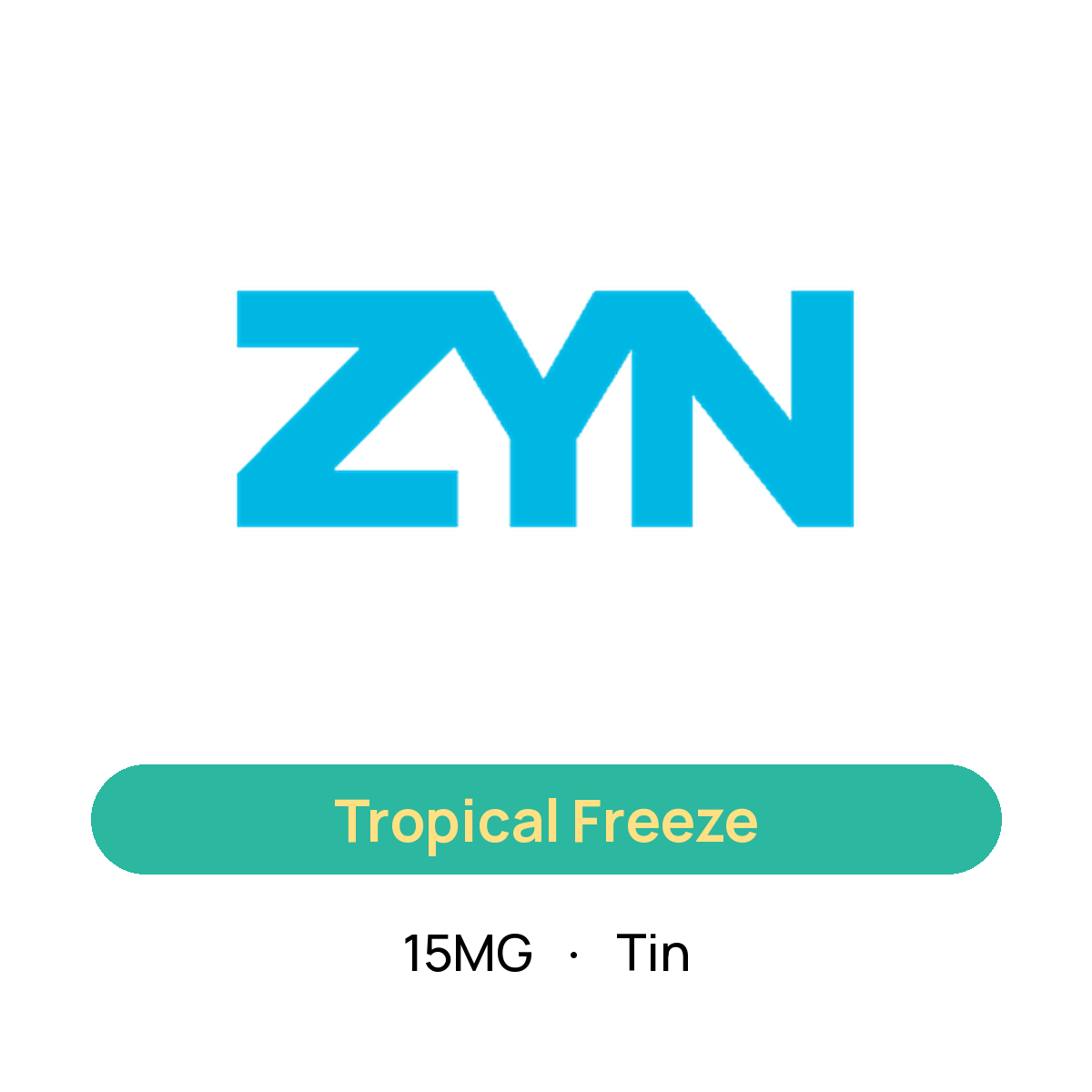 Zyn Tropical Freeze — 15MG Tin